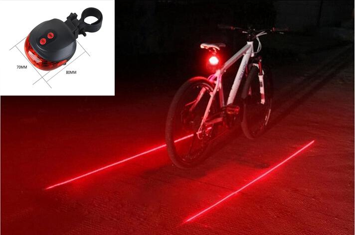 Laser y LED para bicicleta