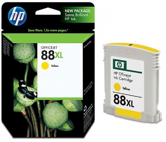Cartucho de tinta HP 88XL Amarillo para Office K550/K5400/K8600 1540 Paginas